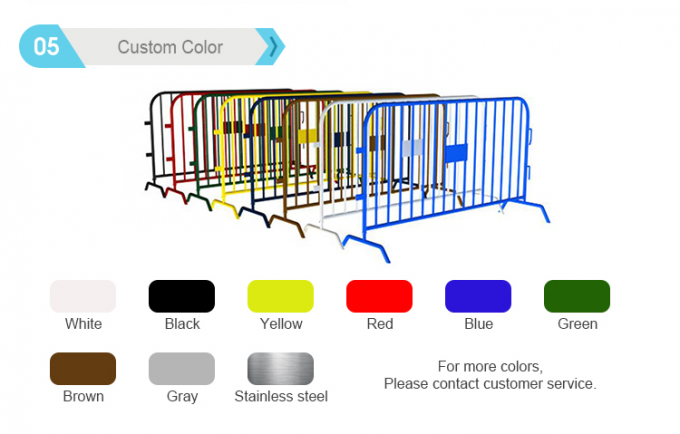 3 ডি অস্থায়ী পরিধি বেড়া / ভিড় বাধা বেড়া 2.4 এক্স 2.95 মি 3