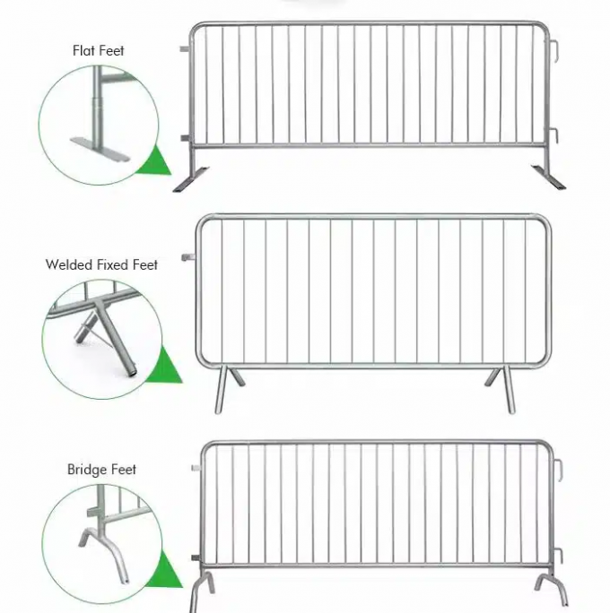 ভারী দায়িত্ব গ্যালভানাইজড ইস্পাত ব্যারিকার্ড কনসার্ট কম রক্ষণাবেক্ষণ 8