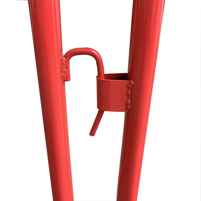 বিমানবন্দর প্রদর্শনী ধাতু বাধা বেড়া 40 ইঞ্চি উচ্চতা 4