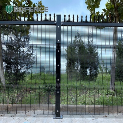 358 এন্টি ক্লাইম্ব পিভিসি লেপা বেড়া সীমানা ওয়াল গ্রিল ডিজাইন পরিষ্কার দৃশ্য