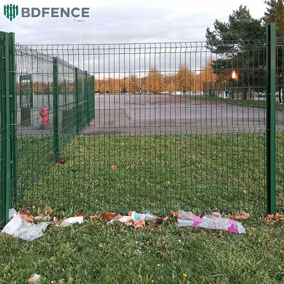 সহজেই একত্রিত 3D বাঁকা ধাতু আয়রন প্যানেল পরিধি নিরাপত্তা বেড়া V জাল ঝালাই