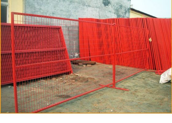 আমেরিকান মার্কেট স্ট্যান্ডার্ড 6 X 12 ফুট গ্যালভানাইজড অস্থায়ী চেইন লিঙ্ক বেড়া প্যানেল নির্মাণ সাইটের জন্য