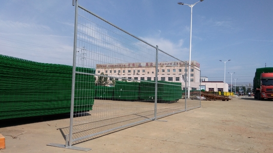Galvanized Pvc প্রলিপ্ত ইভেন্ট অস্থায়ী বেড়া কানাডা স্ট্যান্ডার্ড 6ft X 8ft